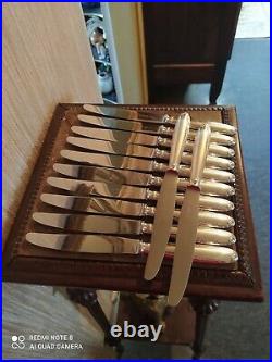 12 Couteaux de Table Style Louis XVI Christofle