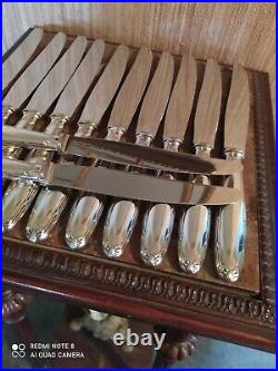 12 Couteaux de Table Style Louis XVI Christofle