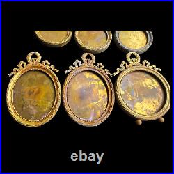 9 Cadres Photos Bronze Dore Style Louis XVI Xixeme Frames