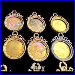 9 Cadres Photos Bronze Dore Style Louis XVI Xixeme Frames