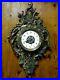 Ancien Cartel D’applique Bronze Mouvement Japy Horloge Pendule Style Louis XVI