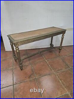 Ancienne Banquette De Piano Style Louis XVI