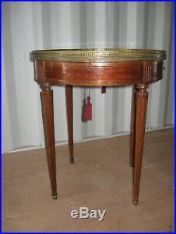 Ancienne Table A Jeu Bouillote En Merisier Style Louis XVI