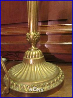 Ancienne grande lampe en bronze doré epoque 19 eme 63,5 cm style louis XVI