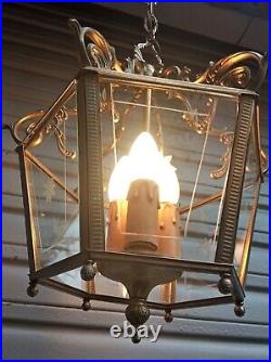 Ancienne lanterne 3 feux et 6 faces de style Louis XVI en ETAT DE MARCHE