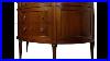 Antique French Louis XVI Style Demi Lune Mahogany Commode Buffet