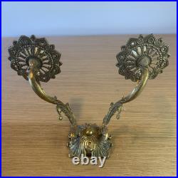 Applique murale double en ronge style Louis XVI En Bronze Ref P