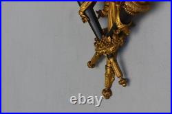 Appliques aux flambeaux bronze style Louis XVI (paire)