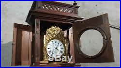 Belle horloge de parquet style Louis XVI