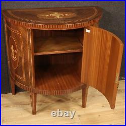 Buffet meuble commode en bois incrusté style ancien Louis XVI salon 900