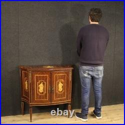Buffet meuble commode en bois marqueté style ancien Louis XVI salon 900