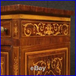 Buffet meuble enfilade commode bois marqueté style ancien Louis XVI salon 900