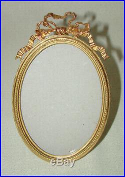 Cadre ovale bronze doré style Louis XVI XIXè Bronze frame