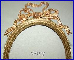 Cadre ovale bronze doré style Louis XVI XIXè Bronze frame