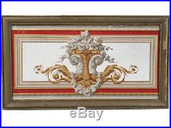 Cadres décoratifs de style Louis XVI, dessus de porte