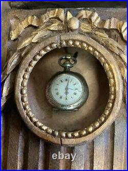 Cartel porte-montre style Louis XVI