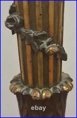 Chandelier D'église. Bois Sculpté Et Polychrome. Style Louis Xvi. Xix-xx Siècle