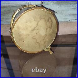 Coffre boite à bijoux Style Louis XVI verre bombé XIXème Laiton doré à restaurer