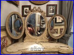 Coiffeuse avec miroir Bizauté Style Louis XVI