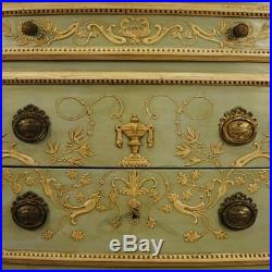 Commode à demi-lune meuble buffet miroir de style ancien Louis XVI 900