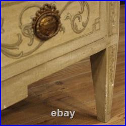 Commode meuble buffet italien bois laqué peint style Louis XVI 20ème siècle 900