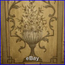 Commode meuble buffet italien bois laqué peint style ancien Louis XVI 900