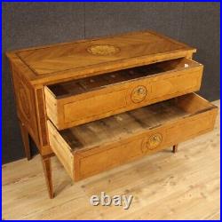 Commode meuble chiffonier buffet en bois incrusté style ancien Louis XVI 900