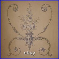 Commode style antique Louis XVI chiffonnier peinte meuble laqué 4 tiroirs 900