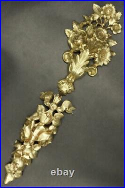 Ensemble D'ornements Floraux Style Louis XVI Bronze