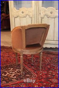 Fauteuil de bureau tournant fin 19e de style Louis 16 desk armchair