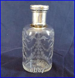 G. Keller lacon à parfum cristal de Baccarat style Louis XVI poinçon Minerve