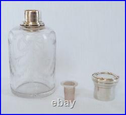 G. Keller lacon à parfum cristal de Baccarat style Louis XVI poinçon Minerve