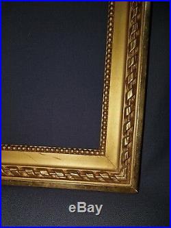 GRAND CADRE BOIS DORE EPOQUE NAPOLEON III STYLE LOUIS XVI 74 x 59 cm
