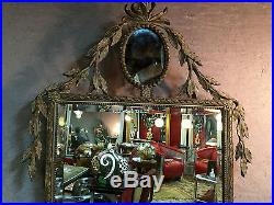 Glace / miroir de style Louis XVI décor de feuillage (déco de théatre)