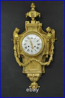 Grand Cartel Dapplique De Style Louis XVI Signé Raingo