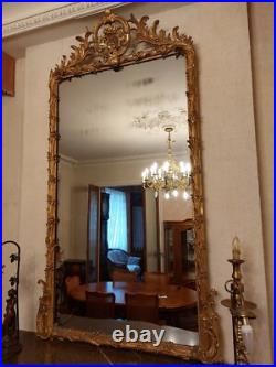 Grand miroir ancien Style Louis XVI XIX° Très Bon État