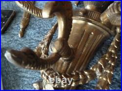 Grande applique bronze style louis xvi aux gargouilles H 58 cm