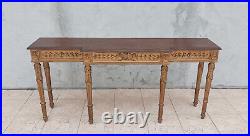 Grande console style Louis XVI en chêne