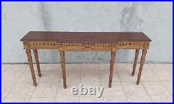 Grande console style Louis XVI en chêne