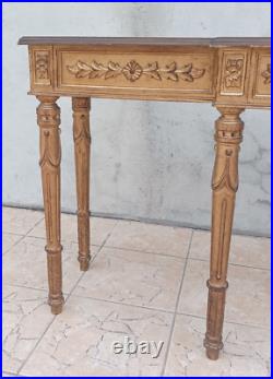 Grande console style Louis XVI en chêne