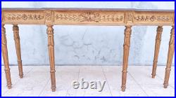 Grande console style Louis XVI en chêne