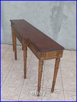 Grande console style Louis XVI en chêne