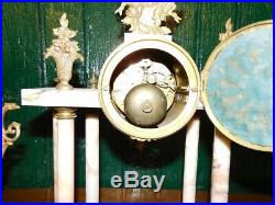 Horloge Pendule Style Louis XVI Marbre Rose N15
