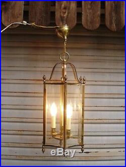 Importante lanterne en laiton de style Louis XVI en état de marche