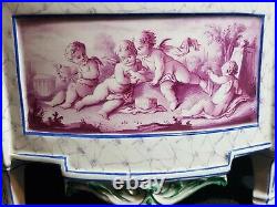 Jardinière style Louis XVI décor de putti à identifier Old ceramic planter