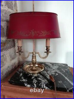LAMPE BOUILLOTTE Ancienne en Laiton, style Louis XVI