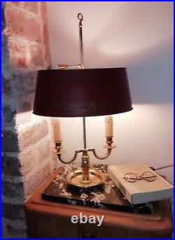 LAMPE BOUILLOTTE Ancienne en Laiton, style Louis XVI