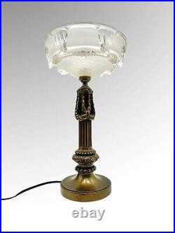 Lampe De Style Louis XVI Patine Bronze