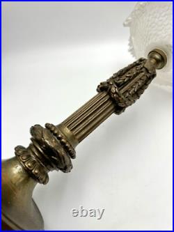 Lampe De Style Louis XVI Patine Bronze