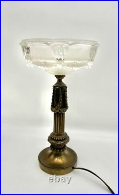Lampe De Style Louis XVI Patine Bronze
